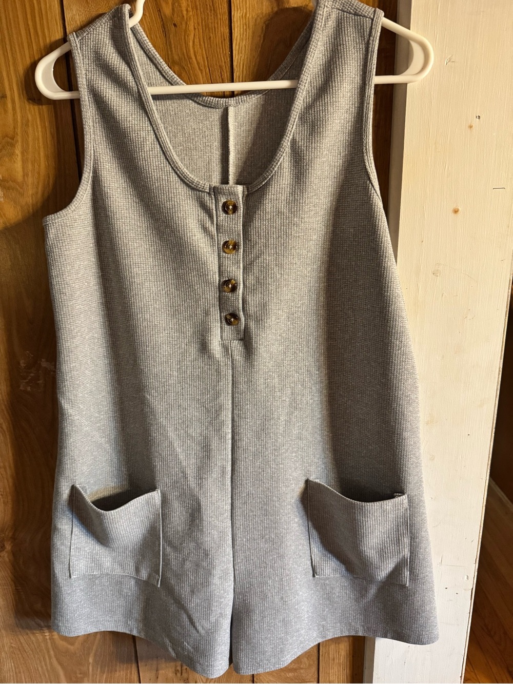 SHEIN Gray Knit Tank Top - Light Gray